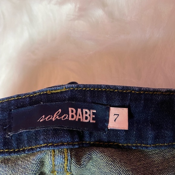 Ripped Dark wash “Soho Babe” boyfriend jeans - Picture 4 of 5